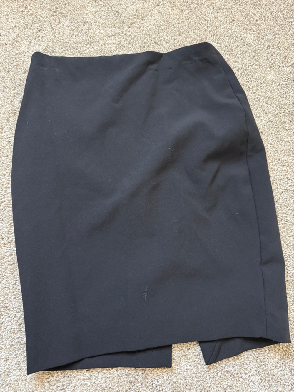 Express Black Pencil Skirt with Front Vent